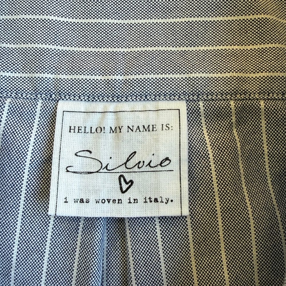 Frank & Eileen Button Up Shirt Silvio Size XS Stripe Blue EUC - Picture 3 of 7